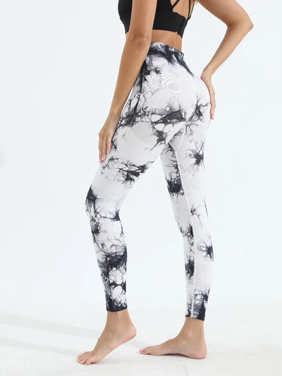 Women's Tie Dye Yoga Leggings High Waist Butt Lifting Soft & Stretchy Workout Skinny Pants