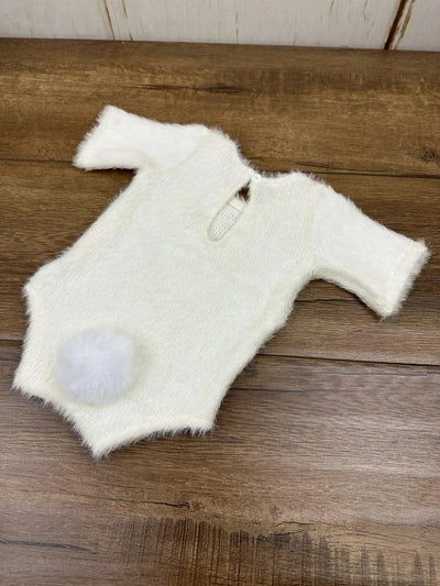 Newborn Photography Props Knitted Rabbit Doll Baby Outfit  |Cosplay Glasses Accessories