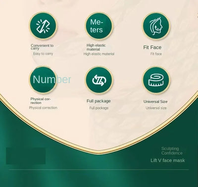 Face slimming bandage v face lifting tighten facial nasolabial folds double chin to improve sleep facial engraving mask lifting