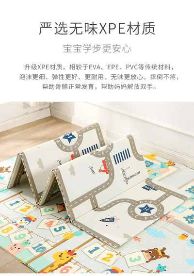 Baby Play Mats Activities Mats For Baby Game Mats Waterproof Children's Rug Mother Kids Crawling Play Floor Folding Soft Carpets