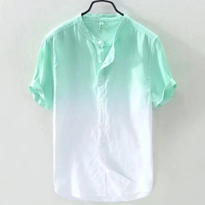 Men's Half-sleeved Trendy and Versatile Gradient Shirts