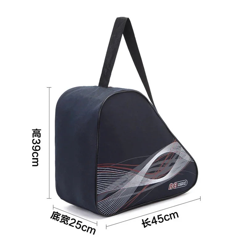 BIG Thick Ice Ski Snow Boots Bag Skate Helmet Portable Carry Shoulder Snow Shoes Bag Non-slip For Snowboard Accessories Black