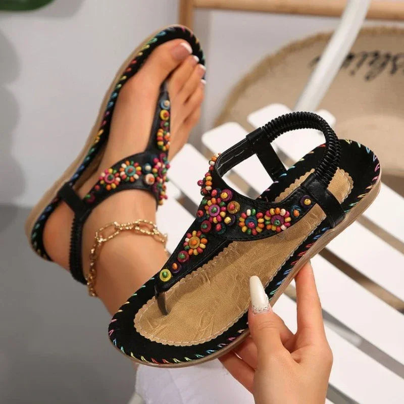 Women's Sandals Summer Flip Flops for Women Comfortable Flats Outdoor Fashion Ladies Shoes Footwear 2025 Luxury Casual Barefoot