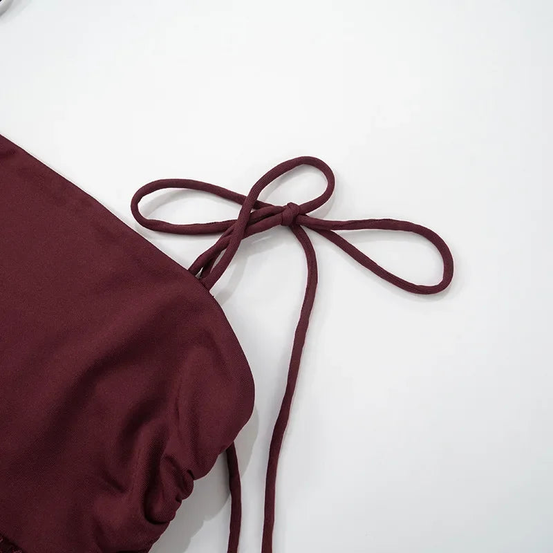 Lace-up Long Dresses For Women Evening Party Clothing Asymmetrical Lace Bodycon Vestidos De Mujer Sleeveless Robe Femme Été