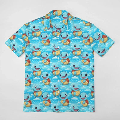 Summer Men's Shirt Cute Animal Print  Shirt
