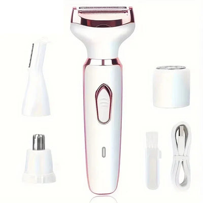 2025 4 In 1 Electric Lady Shaver Body Hair Removal Epilator Painless Cordless Trimmer Razor Gifts For Women 2025 - Elanique