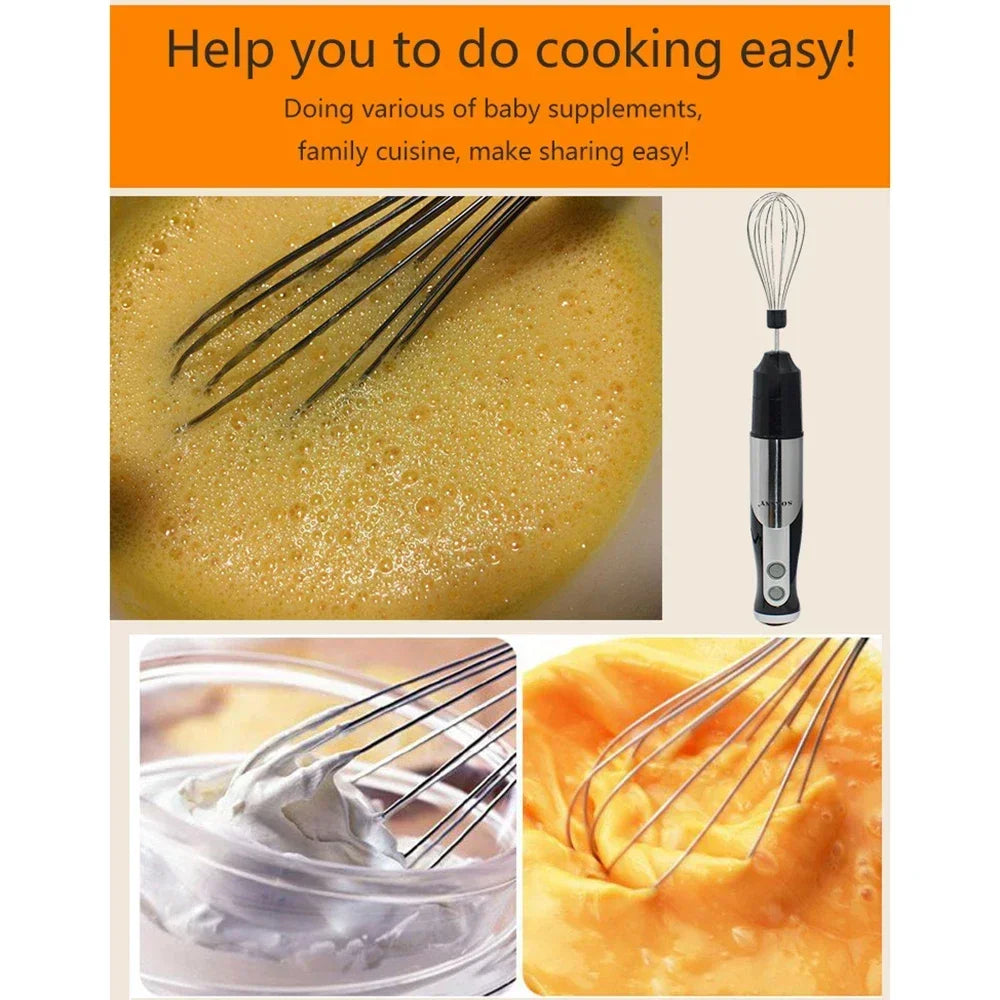 8-in-1 Electric Food Processor, Multifunctional with Chopper Blender Grinder for Shakes, Purees and Vegetables