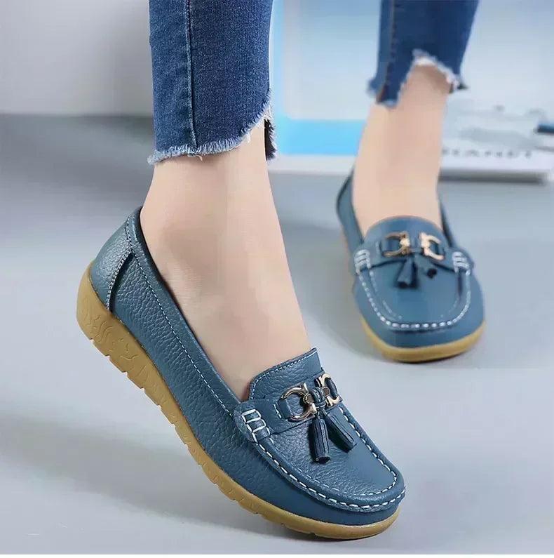 Women slip on loafers flat shoes moccasins casual sneakers