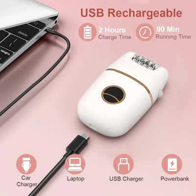 Epilator Electric Women Epilators Rechargeable Electric Razors for Women Trimmer for Lady Bikini Legs Underarms Hair Removal