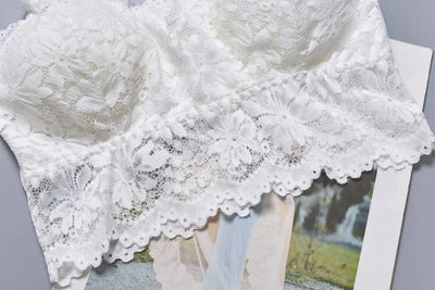 Women's Lace Bra Wireless Push