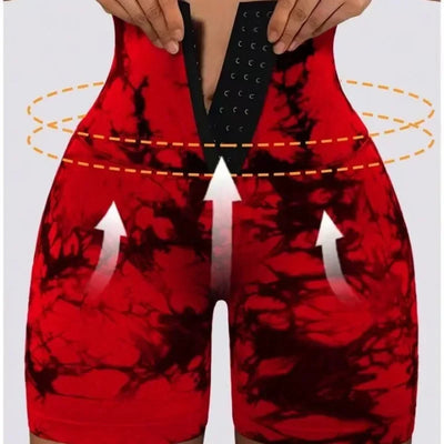 Women Tie Dye Leggings Seamless Knit