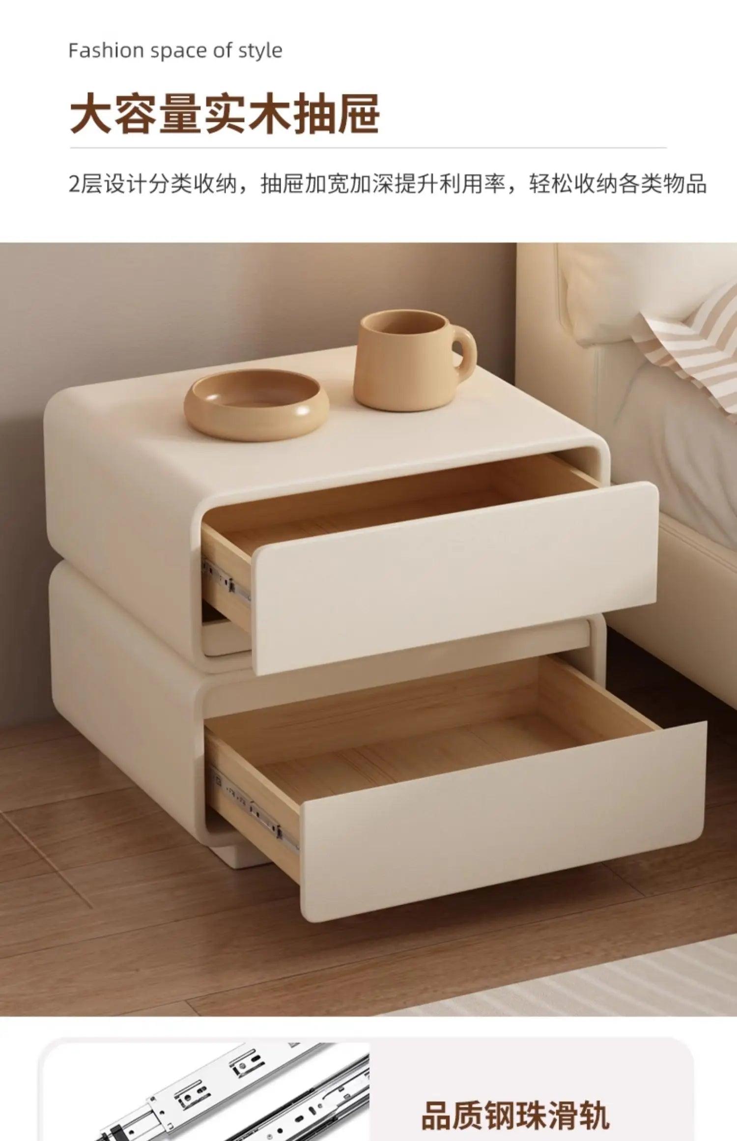 Decorations nightstands gloss decor modern elegant glamour luxury mesita de noche dormitorio home furniture