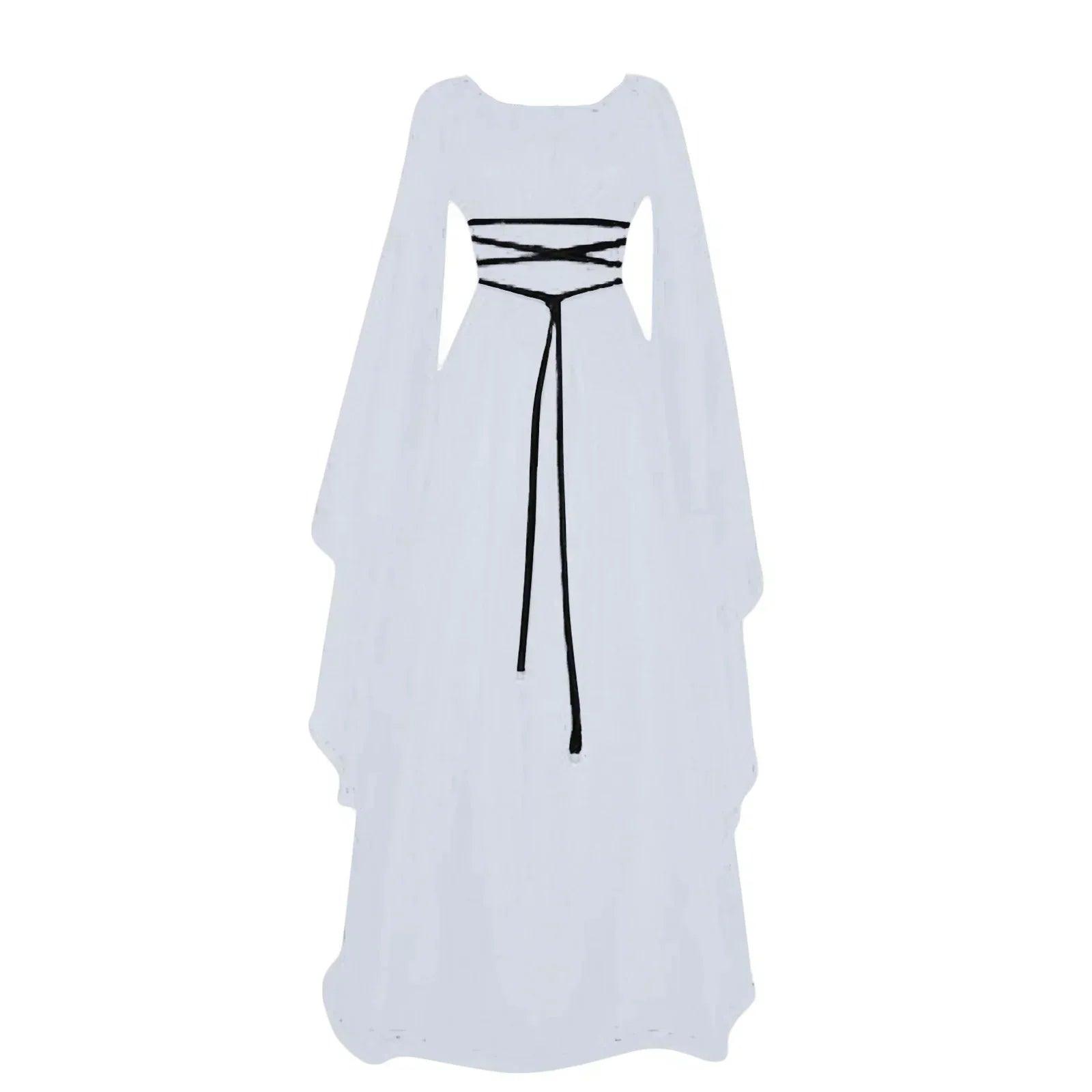 Women dresses vintage medieval cosplay costume ghost witch vampire gothic dress halloween christmas masquerade party