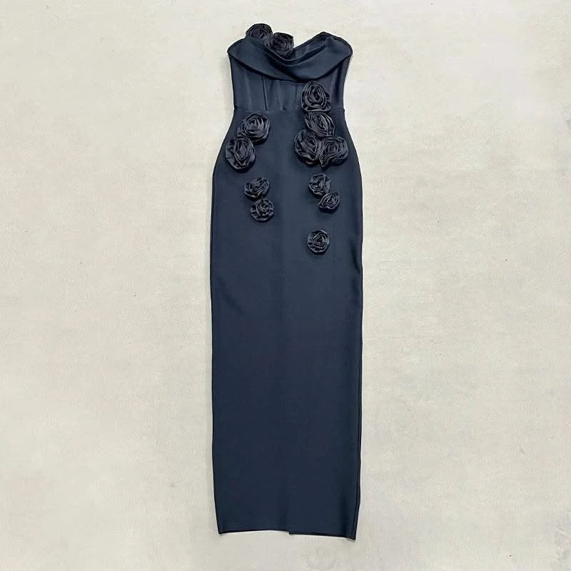 Pink Red Women Off the Shoulder Florals Bodycon