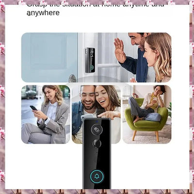 2025 Doorbell Camera Wireless Outdoor With Chime,180° Head-To-Toe View, 2K Video Doorbell No Subscription,Tuya 2.4Ghz Wifi,Doorb
