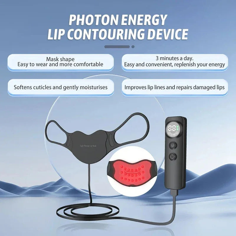 Photon Infrared Red Lights Therapy Lip Masks 4 Modes Lip Beauty Products Reduce Lip Lines Skincare LED Light Brighten Lip Device