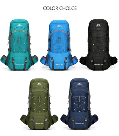Hiking Backpack Camping Bag Mountain Climbing with Waterproof Rain Cover Daypack for Men Women Outdoor Travel Rucksack Fishing