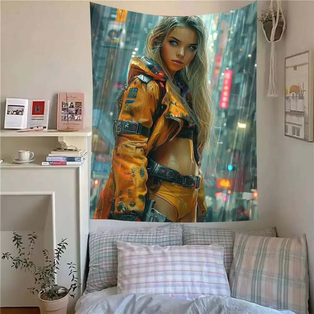 Sexy girl Tapestry Hippie Wall Hanging Tapestries for Living Room Home Dorm Decor Art Home Decor