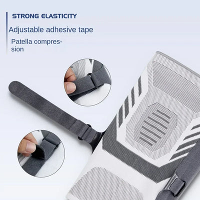 Knee Compression Sleeve for Knee Pain. Knee Support Brace with Side Stabilizers & Patella Tendon Strap for Working Out,Arthritis