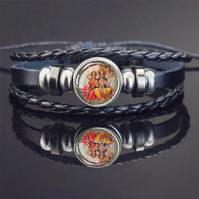 Hinduism God Bracelets Ganesha Vishnu Shiva Amulet Bracelet for Men Women Goddess of Kashmi Wealth Bangle India Buddhism Jewelry