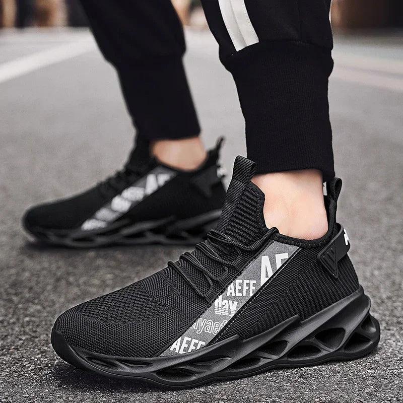 Breathable Mesh Running Shoes High Quality Athletic 2025 Sneakers for Men Outdoor Casual Shoe Male Footwear Lace Up Walking Shoe