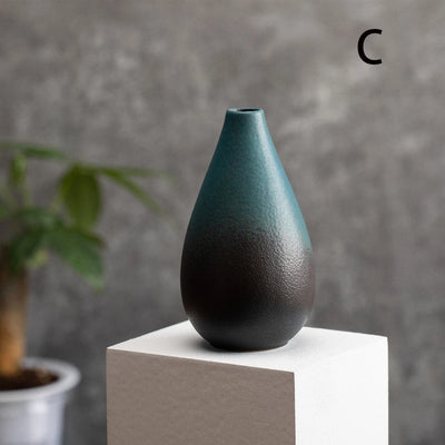 Small Ceramic Vase for Flowers Plants,  Matte Vases for Modern Table Shelf Home Decor Wedding  Frosted Elegant Ceramic Vase