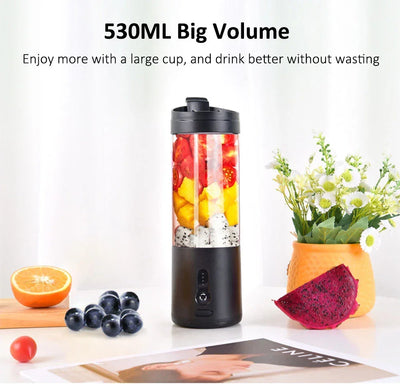 Portable Blender Smoothies Mini Portable Juicer Blender USB Rechargeable Portable Blender for Smoothies Fresh Fruit Juice Mixer