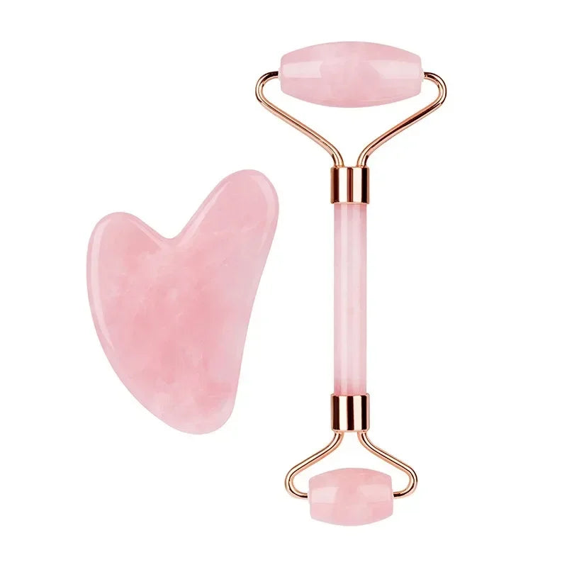 Face Roller Gua Sha Set Facial Body Massager Roller Facial Roller Massage Set Face Lifting Beauty Massage Tool