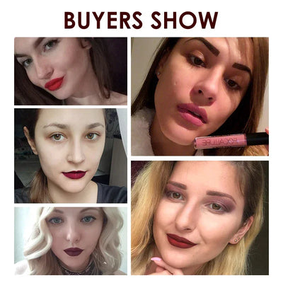 FOCALLURE Matte Liquid Lipstick Waterproof Long-lasting Lightweight Lip Gloss Lips Glaze Lips Tint Makeup for Women's Cosmetics