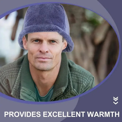 Coral Fleece Fisherman Hat Sauna Bath Headwear Shower Cap Bathroom Supplies Felt Sauna Hat Steam Room Cap Household Merchandises