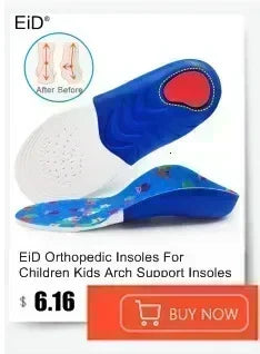 Kids children 3d orthopedic insoles arch support insole for ox-legs flat foot insoles orthotic pads correction health