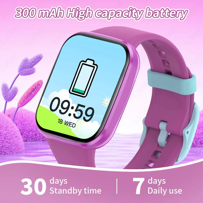 Smart Watch Sports Fitness Kids Clock 2025 Children Watches For Girls Boys Gift Electronic Bracelet Digital Wristwatch Men Women