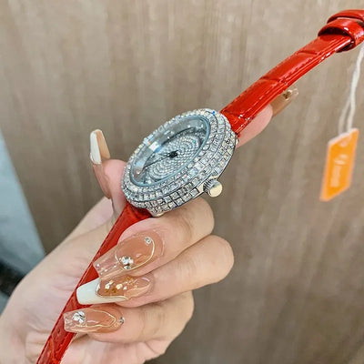 2023 Fashion Designer Unique Wristwatch Top Brand Luxury Women Watches Quartz Crystal Ladies Watch Bling Diamond Watch Women