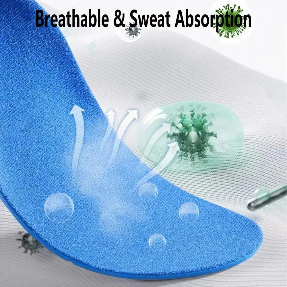 Kids Orthotic High Arch Support Insoles Orthopedic Sport Insoles for Children Plantar Fasciitis Support Shock Absorbing Shoe Pad