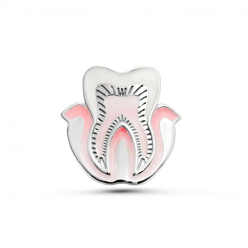 Harong Gum Teeth Brooch Autumn New Medical Dentistry Enamel Pin Lapel Badge for Doctor Nurse Metal Jewelry Accessories Gift