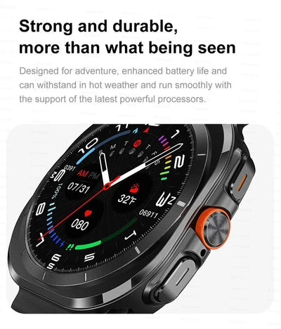 2025New Galaxy Watch 7 Ultra Smart Watch Men 32GB Memory GPS NFC AMOLED Screen Fitness Tracker Health Smartwatches For Samsung