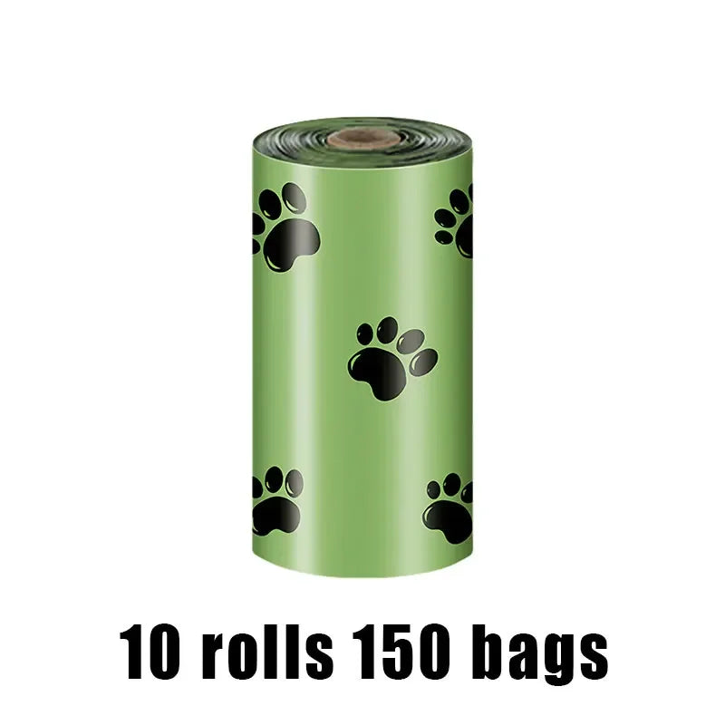Random Color Cartoon Paw Graphic Dog Poop Bags Pet Poop Bags Leak-Proof Dog Waste Bags For Pet Supplies