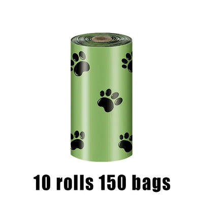 Random Color Cartoon Paw Graphic Dog Poop Bags Pet Poop Bags Leak-Proof Dog Waste Bags For Pet Supplies