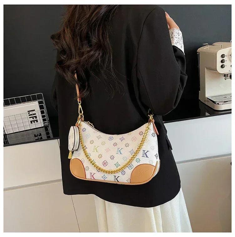 Famous designer elegant handbags leather for women ladies crossbody shoulder bag classic popular and lightweight