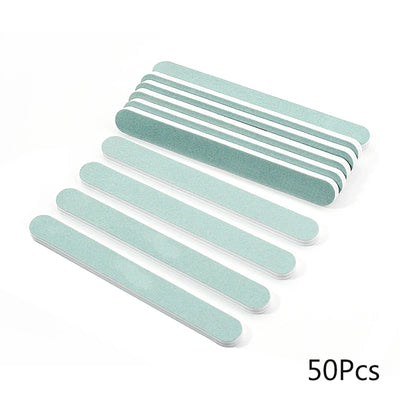 50/100Pcs Nail Buffers Blocks With Different Grits 600 3000 Sanding Nail Art Tips Tool File Washable Accessories Manicure Buffer