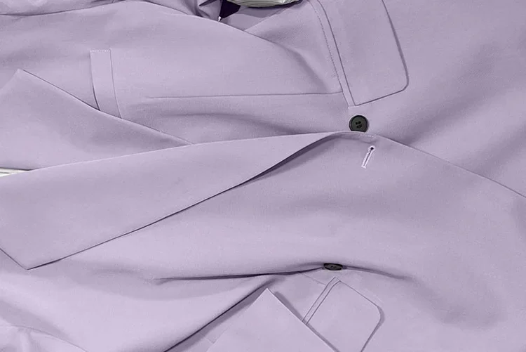 New Designer Men Loose Fit Double Breasted Blazer Two Piece Set Oversized Suit Business Casual Outfits Suit Fashion Matching Set