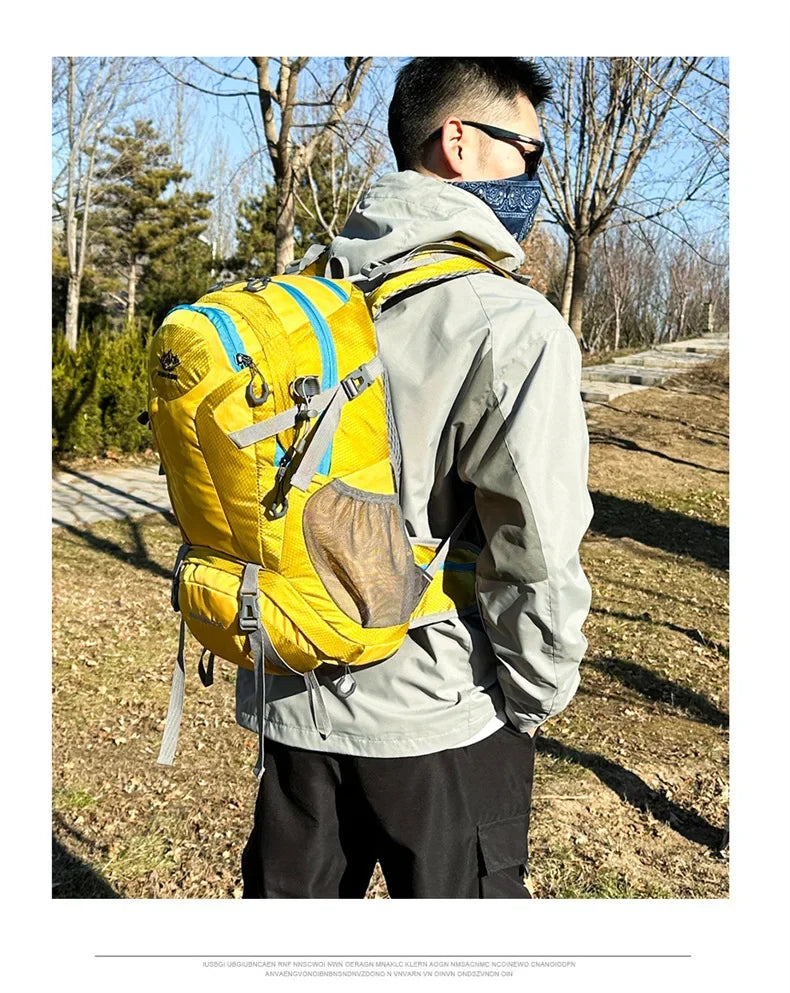 Mountain Backpacks Outdoor Solid Color Camping Bag Travel  Hiking Tactical Bags Breathable Waterproof Nylon Rainy Day Sport bag