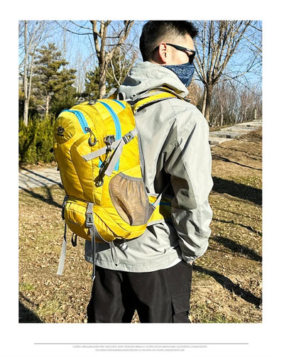 Mountain Backpacks Outdoor Solid Color Camping Bag Travel  Hiking Tactical Bags Breathable Waterproof Nylon Rainy Day Sport bag