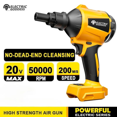 Electric Goddess Cordless Air Duster Blower Electric Air Gun Handheld Multifunction Power Tool For Dewalt 20V Battery Pin