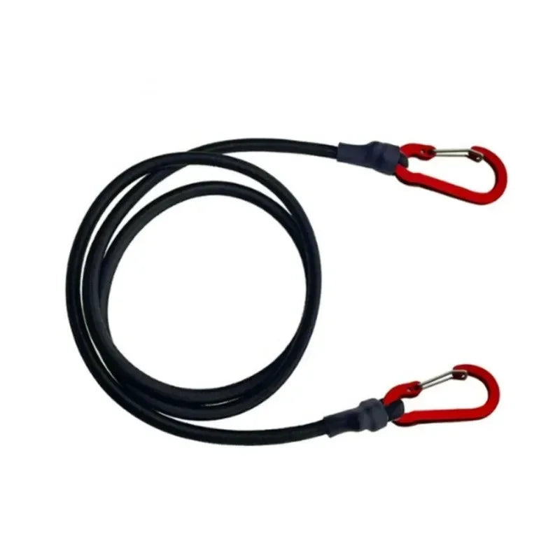1PC Elastic Tie Rope Mountaineering Buckle Hook Canoe Bike Luggage Packaging Rope Camping Accessories