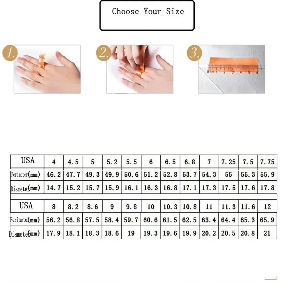 Luxury rings unique black oval inlaid cross border vintage big wedding for women men fashion jewelry accessories