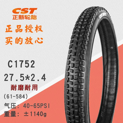 CST BFT-Mountain Bike Tire, Snow Tires for Electric Bike, City Fat Tires, C1752 ATV Tire, 27.5x4.0, 26x2.25, 27.5x4.0