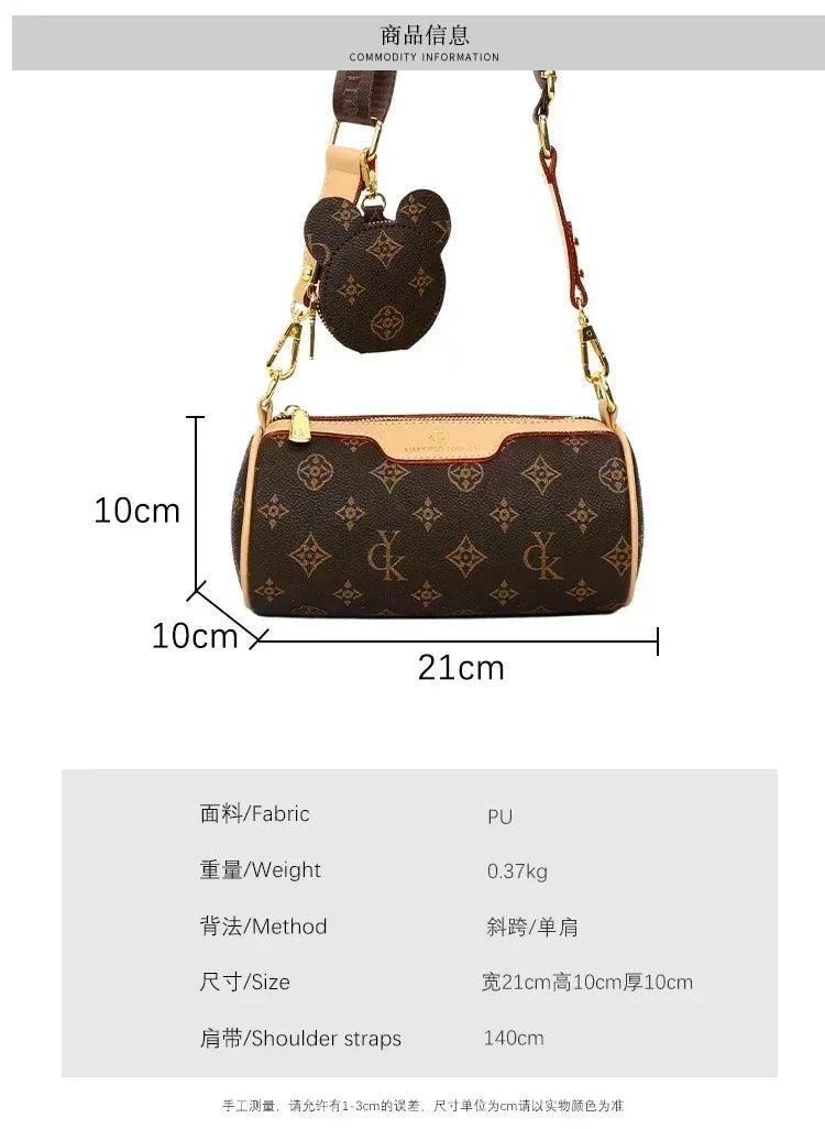 Famous designer popular classic elegant handbags leather ladies crossbody shoulder bag versatile and chic for evening