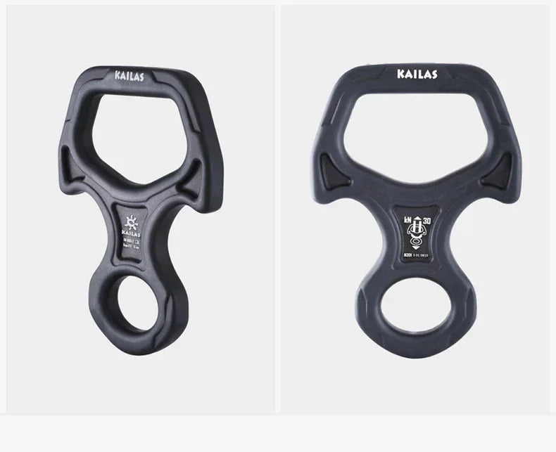 KAILAS Rock Climbing Descender 8 Descend Ring Downhill Eight Ring with Bent-ear Rappelling Gear Belay Device EquipmentK EB101