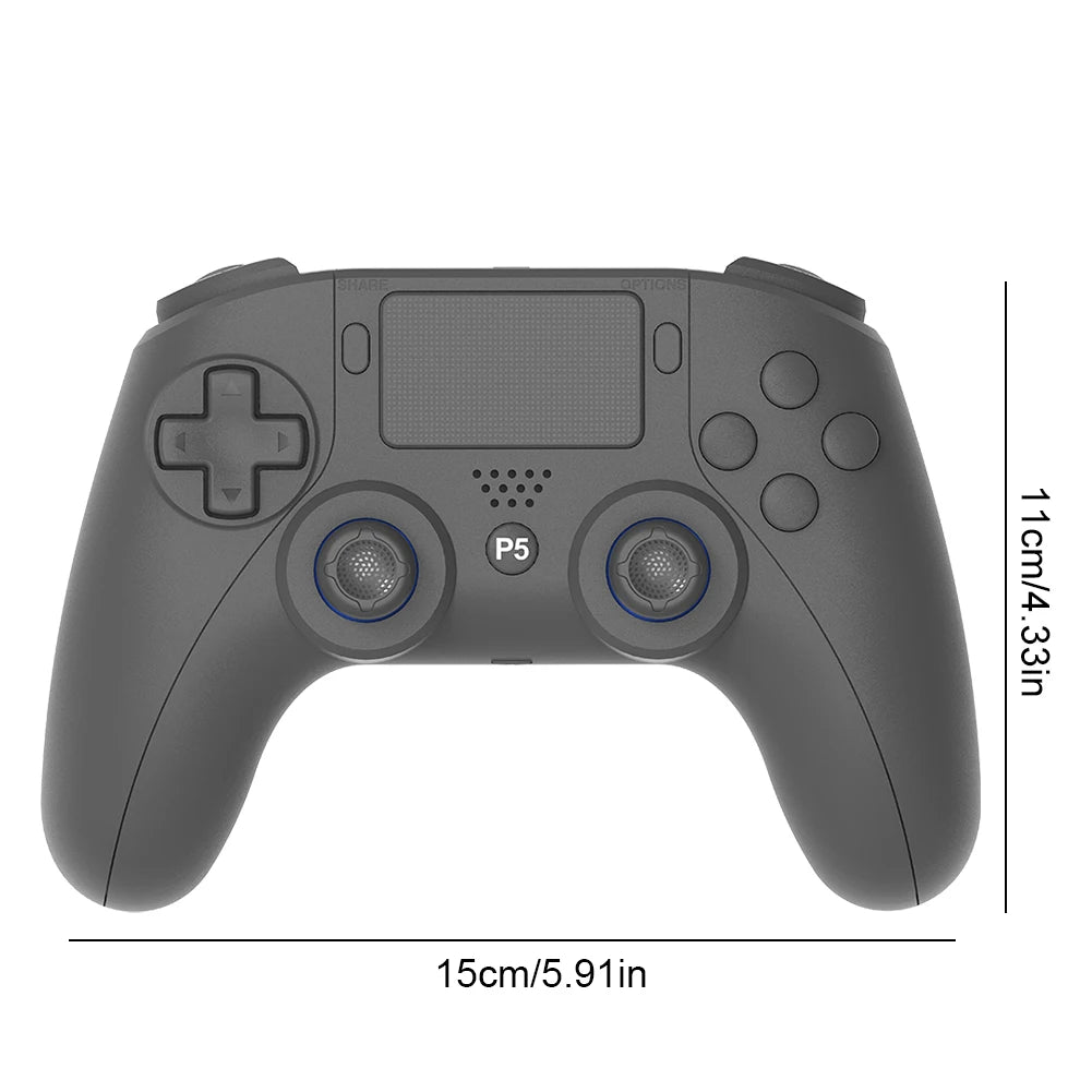 Wireless Gamepad For PS5 PS5 Slim PC Bluetooth4.0 Gaming Controller Dual Vibration Controller 6 Axis Gyro/Turbo Joystick Gamepad
